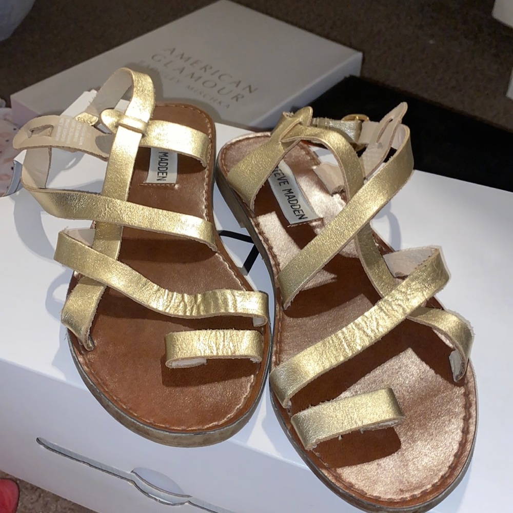 Steve Madden Golden Gladiator Sandals